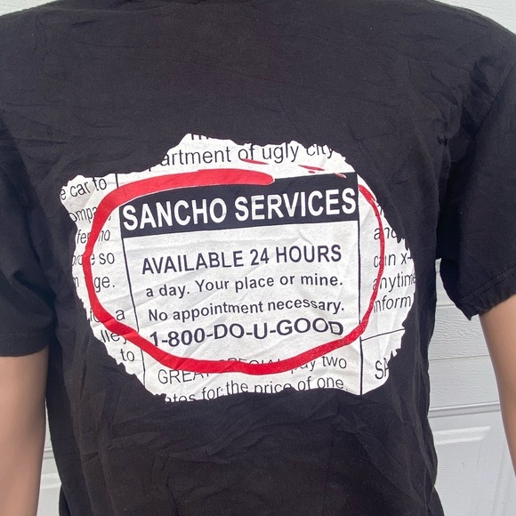 Vintage Sancho Services Funny T-shirt, Men Large - Picture 1 of 6